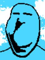 calm blue_skin body calm cloud dark evan happy low_effort pixelart sky subvariant:evanjak variant:gapejak // 75x100 // 1.6KB