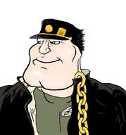 anime aryan_beast autistic black_coat black_hair blue_eyes captain_hat chain gold golden_chain green_shirt japan jojos_bizarre_adventure jotaro_kujo muscular_male racemixing subvariant:mexiaryan variant:meximutt // 886x950 // 155.6KB