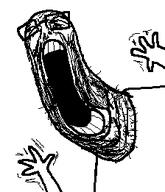 body_horror glasses hand hands_up horror open_mouth soyjak stubble variant:unknown // 224x261 // 5.8KB