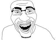 cuck cuckold freak glasses lips looking_at_you mustache smile stubble teeth template variant:cucko // 1488x1080 // 30.6KB