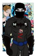 Warrior-Z(user) arabic_text balaclava bat batman batman_(series) buff caligraphy flag flag:norway flag:shahada full_body iron islam kratos kufic muscles muscular_male muslims norway punisher red self_insert shahada skull soybooru spawn stick subvariant:chudjak_front variant:chudjak // 480x729 // 321.6KB
