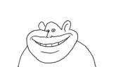 closed_mouth oekaki smile soyjak variant:impish_soyak_ears // 500x250 // 11.7KB