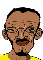 beard big_nose brazil brazillian brown_lips brown_skin clothes ear football_jersey glasses hair looking_at_you mustache shading variant:bostileirojak white_background wrinkles // 520x720 // 10.0KB