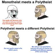ancient_egypt ancient_greece beard blond blond_beard chad crying demon god greek_mythology helios monotheism nas:wojak nordic_chad paganism polytheism ra religion sun theology variant:soyak wojak // 720x702 // 111.8KB