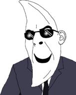 animatronic clothes eyes fnaf_(fangame) fnwmt glowing mac_tonight moonman necktie open_mouth suit // 926x1160 // 28.9KB