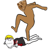 angry animal animated bear beard blood bloodshot_eyes closed_mouth clothes crying curb_stomp dave frown full_body furry glasses gore hair murder mustache nate open_mouth stomp stubble tongue variant:bernd yellow_hair yellow_teeth // 800x521 // 306.6KB