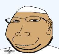 glasses soyjakmug stubble subvariant:massjak variant:gapejak zoroastrian // 658x616 // 87.7KB