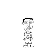 closed_mouth clothes ear full_body glasses hair nazism oekaki soyjak subvariant:chudjak_front swastika variant:chudjak // 1213x1080 // 62.0KB