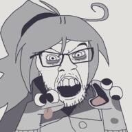 eye_bags fpegem fundamental_paper_education hair lana_fpe ponytail sockpuppet variant:feraljak // 1500x1500 // 62.2KB