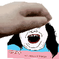 a_(4chan) animated flag hair nintendo open_mouth petpet soyjak stubble tranny variant:alicia video_game // 112x112 // 27.6KB