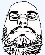 closed_mouth ethan_klein fat frown glasses soyjak stubble variant:ethanjak // 212x261 // 24.2KB