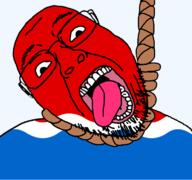 ack amur_oblast dead flag flag:amur_oblast glasses hair hanging oblast open_mouth rope russia skin soyjak stubble suicide teeth tongue transparent transparent_background variant:bernd white yellow_teeth // 768x719 // 42.3KB