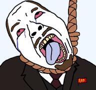 2soyjaks ack bald clothes communism goatee hair hand lenin mustache necktie open_mouth rope soviet_union suit tear variant:bernd vladimir_lenin // 1295x1205 // 147.1KB