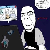 angry arm beard blue_eyes blue_skin buff closed_mouth clothes computer dance fact folder frown full_body gangnam_style gem hair hand holding_object laptop laughing leg looking_at_you minecraft multiple_soyjaks neutral nordic_chad objectsoy open_mouth orange_juice smile soyjak speech_bubble sticker text tshirt typing variant:cobson white_skin yellow_hair // 1200x1200 // 384.9KB