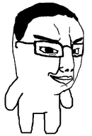 chud full_body glasses hair lil_chuddy looking_at_you smirk smug variant:chudjak white_background white_skin // 680x1006 // 34.1KB