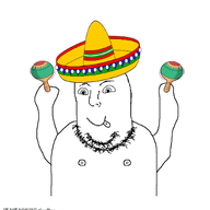animated dance ext=gif maracas mexico moving nipple no_glasses smile sombrero stubble subvariant:flubbert tongue_out variant:norwegian // 380x400 // 529.8KB