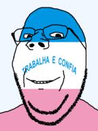brazil espírito_santo flag flag:espírito_santo glasses looking_at_you portuguese_text soyjak stubble subvariant:wholesome_soyjak teeth text transparent transparent_background variant:gapejak // 600x800 // 35.8KB