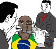brazil brown_skin clothes countryball flag:brazil glasses measuring meta:not_oc monocle suit suit_and_tie variant:chudjak variant:markiplier_soyjak // 680x598 // 62.4KB