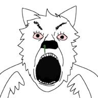 fur furfag furry mucus nose scream screaming subvariant:trannyfur teeth variant:bernd // 1000x1000 // 128.5KB