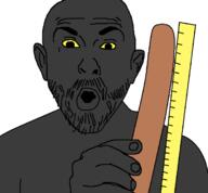 food glasses holding_object ruler sausage soot soot_colors soyjak soyjak_party stubble variant:56jak3 // 694x644 // 18.6KB