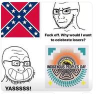 1492 bald columbus confederate flag:confederate_battle_flag glasses google_images indian indigenous native_american screenshot smile stubble variant:soyak // 960x940 // 123.1KB