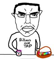 angry arm basket closed_mouth crying ear easter egg glasses hair hand millions_must_die purple_hair soyjak subvariant:chudjak_front text tranny variant:chudjak // 615x680 // 97.2KB