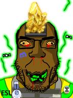 badge balding blood bloodshot_eyes brown_skin bug chief_engineer clothes crystal discord discord_logo_facial_mark drool engineer english_text esl flag flag:minor_attracted_person fly glasses glowing green_teeth hair love_is_love map_(pedophile) missing_teeth pedophile radiation sm_pedo_nigger soyjak space_station_13 ss13 stinky stubble subvariant:chudplier supermatter_crystal sweaty text variant:markiplier_soyjak vest white_background yellow_sclera // 600x800 // 121.0KB