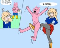 2soyjaks animal animal_abuse azov_battalion ballbusting cock_and_ball_torture coco_(ongezellig) country flag genital_torture glasses judaism kicking_balls oink ongezellig open_mouth or_are_you_a_stupid_whore pig pink_skin russia russo_ukrainian_war soyjak stubble subvariant:massjak ukraine variant:gapejak zog // 1967x1591 // 188.5KB