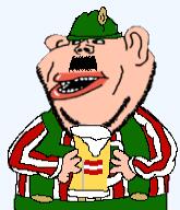 amerimutt austria beer big_lips clothes ear european flag:austria hat holding_object lederhosen moustache red_lips soyjak striped_clothing stubble subvariant:impish_amerimutt variant:impish_soyak_ears // 165x192 // 23.4KB