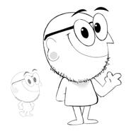 beard ear earring eyebrows glasses hand hotdiggedydemon meta:not_oc smile subvariant:oddweewee variant:weirdpenis wave // 1280x1280 // 257.8KB