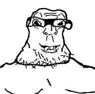 bald buff fat glasses looking_at_you smile smirk stubble template variant:lactoriajak white_background // 406x400 // 3.5KB