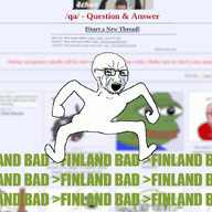 4chan animated arm bloodshot_eyes country crying dance finland full_body glasses greentext hand leg monkey_dance open_mouth qa_(4chan) screenshot soyjak stubble text variant:soyak // 1132x829 // 499.1KB
