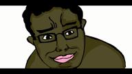 animated arm black_skin buck_breaking cigar closed_mouth clothes country cowboy_hat dark ear frog frown gay glasses hair hand happy hat holding_object music pepe rape scared soyjak variant:chudjak worried // 1920x1080, 17.1s // 5.1MB