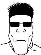 closed_mouth glasses hair neutral soyjak subvariant:neutralplier sunglasses variant:markiplier_soyjak // 600x800 // 47.2KB