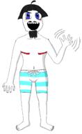 beard blue_eyes ftm goatee masectomy_scars pooner scar swim_trunks top_surgery tranny variant:soytan waving // 1352x2196 // 61.5KB