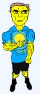 arm asian brown_hair closed_mouth clothes country ear evil flag:kazakhstan full_body glasses hair kazakhstan leg looking_at_you subvariant:unbotheredchud variant:chudjak yellow_skin // 549x1268 // 77.7KB
