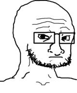 alternate closed_mouth glasses soyjak stubble variant:soyak // 634x768 // 13.2KB