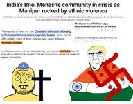 2024 2soyjaks aryan baptist blonde_hair_ blue_eyes china christian_cross christianity hindu hinduism india indian israel judaism june june_19 kuki nazism news swastika variant:godjak variant:soykio_kid war wordswordswords yellow_skin // 1281x1000 // 334.1KB