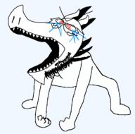 angry arm artist:crimsonvoidhydra1488 beard crying glasses horn monkey_dance open_mouth sharp_teeth spike transparent transparent_background variant:dragonjak // 561x556 // 18.1KB