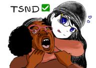 avengers beanie blush brown_shirt choking clothes cute cute_girl eyelashes girl glasses hair hat nentendo_switch soy soylent soylent_(cacao) subvariant:soyniqua teeth tongue total_nigger_death variant:soytan video_game videogame videogames white_background woman // 1742x1244 // 795.6KB