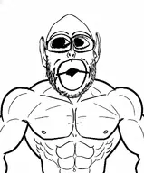 buff muscles muscular_male soyjak subvariant:nogoblin variant:nojak // 928x1120 // 248.9KB