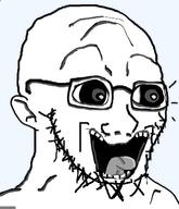 doctos glasses happy meta:tagme open_mouth screaming subvariant:doctos tongue variant:soyak // 331x385 // 68.7KB