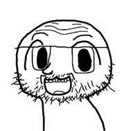 glasses open_mouth soyjak stubble variant:soykisser // 750x738 // 18.0KB