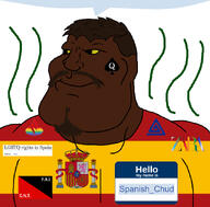 anarchism anarcho-communism boylover_symbol brown_beard brown_hair brown_skin cnt_fai faggot flag:anarcho-communism flag:lgbt_pride_flag flag:spain gay gay_flag hello_my_name_is_(sticker) homosexual lgbt name_tag nigger pedophile queen_of_spades revolutionary_catalonia santander spain spaniard spanish_chud_(namefag) speech_bubble speech_bubble_empty stink_lines stinky subvariant:mexiaryan variant:meximutt wikipedia wikipedia_article yellow_sclera zara // 886x872 // 377.0KB
