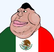 fat flag:mexico hair happy looking_to_the_left mexico satoko_houjou(namefag) smile variant:meximutt yellow_sclera // 888x849 // 98.8KB