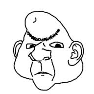 angry big_brain ear frown soyjak unibrow variant:ishish_soyak_ears // 750x750 // 33.0KB