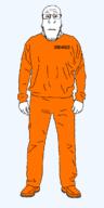 closed_mouth clothes full_body glasses neutral orange prisoner shoe soyjak stubble subvariant:neutralplier variant:markiplier_soyjak // 600x1200 // 30.1KB