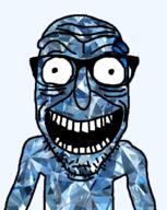 gem_skin glasses open_mouth smile stubble teeth variant:rickjak // 829x1043 // 264.9KB