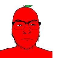 apple food fruit nuvariant objectsoy plant red redskin soyjak uncjak variant:uncjak vegetable white_background // 980x1000 // 231.7KB