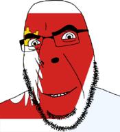 country flag flag:warmian-masurian full_head glasses hair looking_at_you open_mouth poland smile soyjak stubble teeth text variant:cobson voivodeship warmian-masurian // 775x849 // 61.5KB